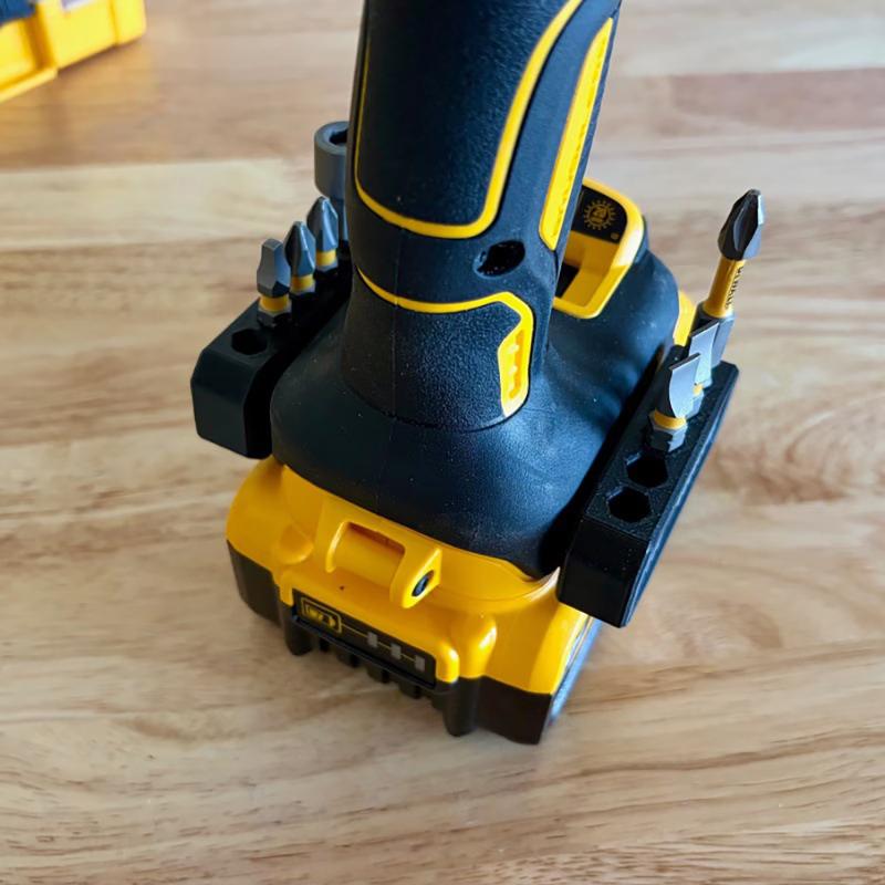 Power Tools Holder - 5 個/10 個磁気ドリルビットホルダー電動工具バッテリー用ポータブルビット収納ラックワークショップ便利屋ハードウェアオーガナイザー