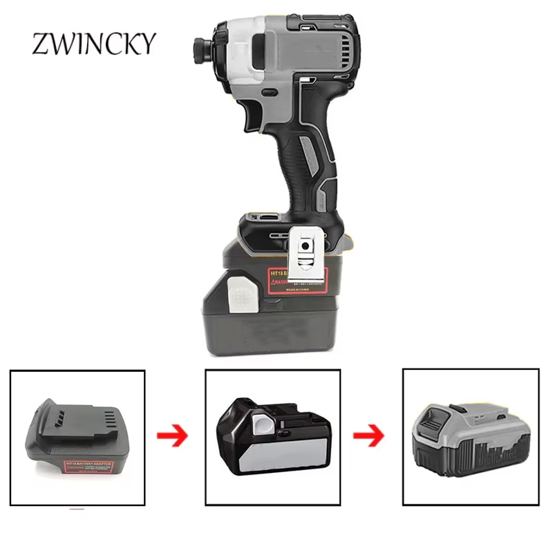 Power Tools Hikoki - ZWINCKYアダプターコンバーターは、日立/ハイコーキ18VリチウムイオンバッテリーBSL1830をデウォルト18V・20Vリチウム電動工具に使用するためのものです。