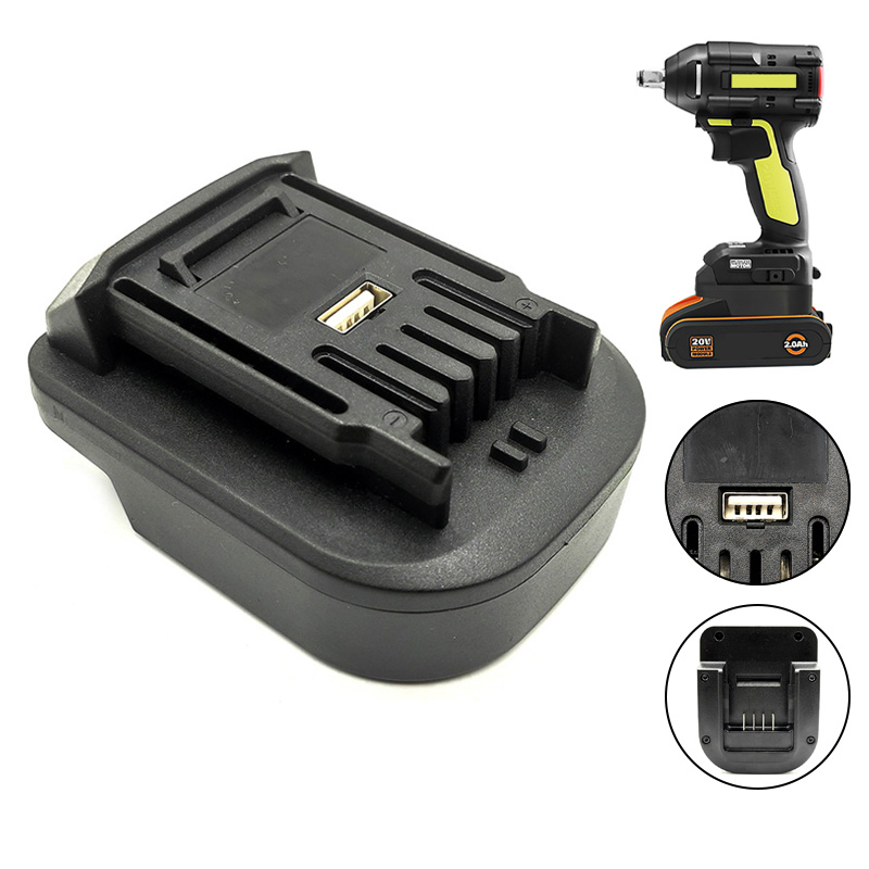 Power Tools Green - Worx電力変換器,5ピン,20v,リチウムイオン電池用の電力変換器