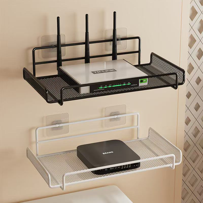 Power Tools Holder - ステンレス製壁掛けルーターシェルフ、穴あけ不要、省スペースオーガナイザー、テレビトップボックス、鍵、リビングルームの小物用