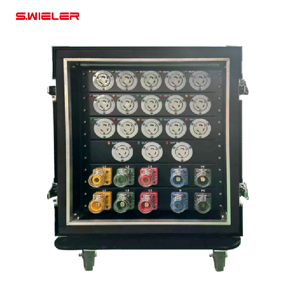Power Tools Distributor - 配電盤 3相 ディストリビューター 16/32/200A ステージDJ用電源分配器 16/24/32/48チャンネル