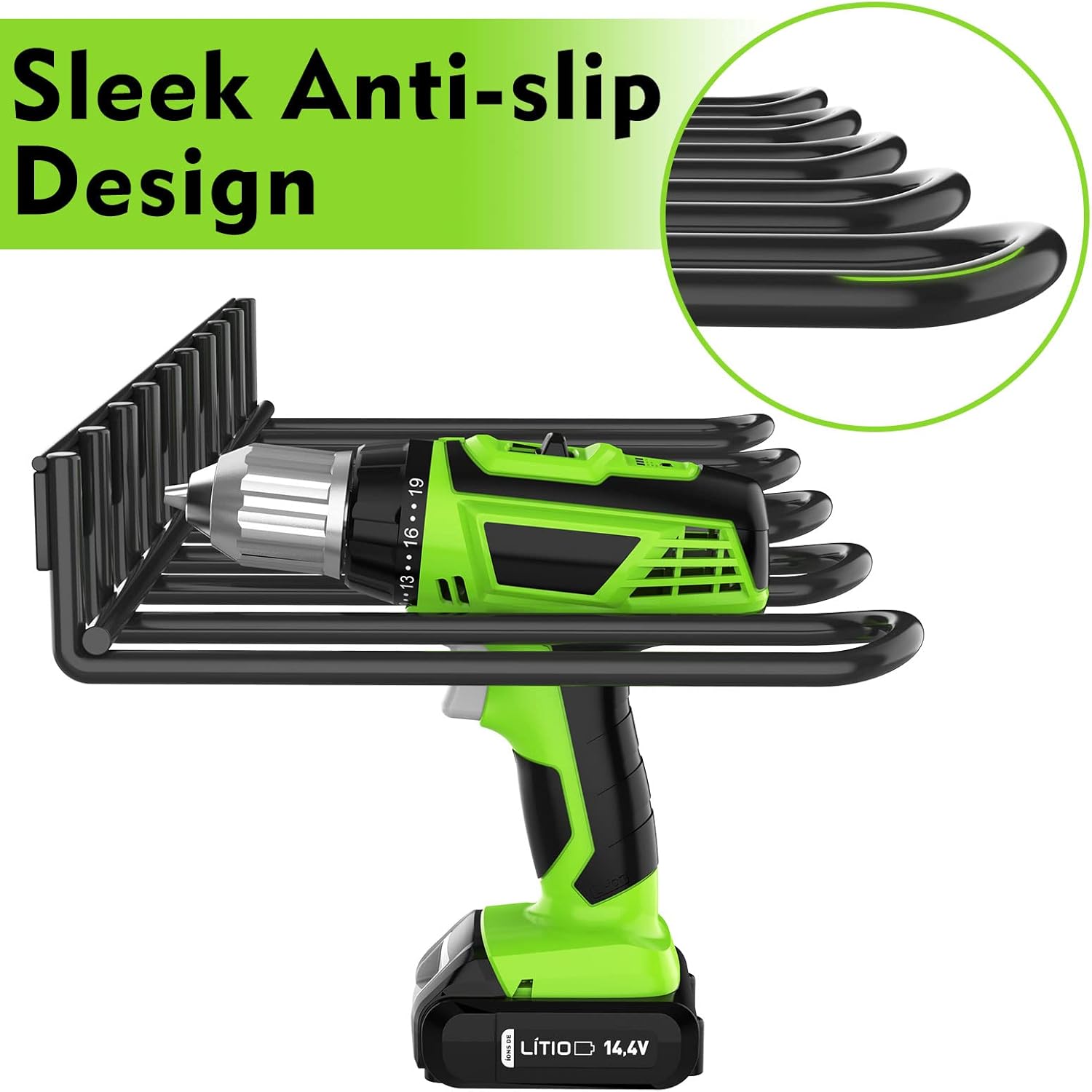 VKKM電動工具オーガナイザー 4スロット ドリルホルダー  - Power Tools Holder のレビューと価格