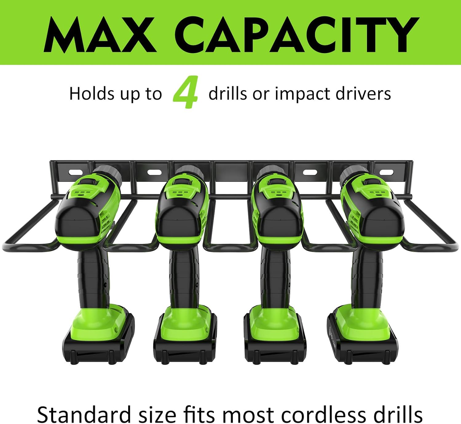 VKKM電動工具オーガナイザー 4スロット ドリルホルダー  - Power Tools Holder のレビューと価格