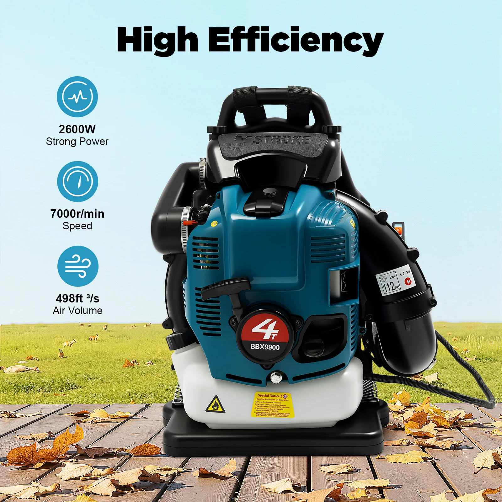 ガソリン式バックパックリーフブロワー 75.6cc 4ストロ - Power Tools Yard のレビューと価格