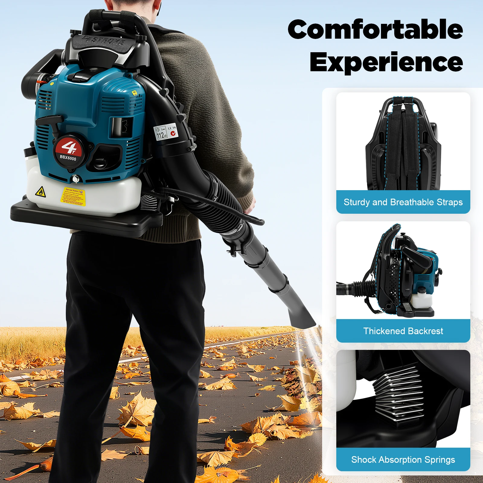 ガソリン式バックパックリーフブロワー 75.6cc 4ストロ - Power Tools Yard のレビューと価格