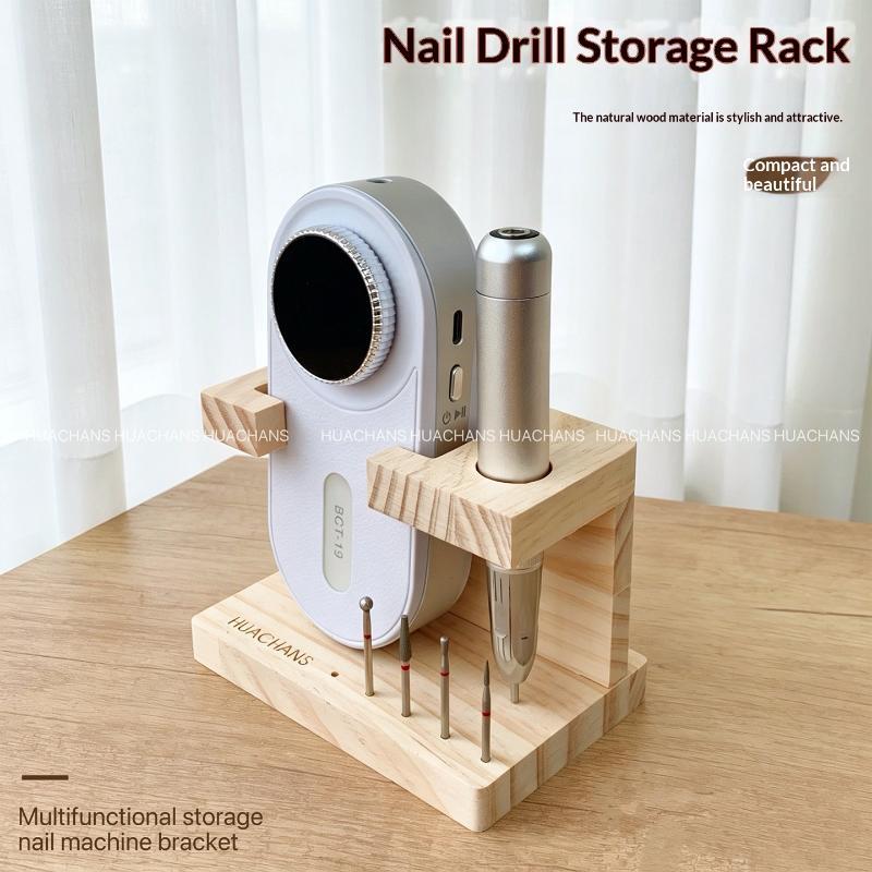 1個入りネイルドリルビット木製ホルダー：夏のDIYマニキュア - Power Tools Holder のレビューと価格
