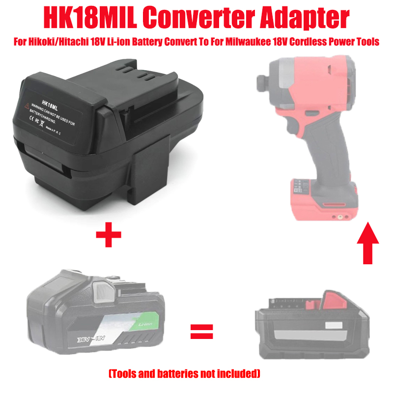 Hikoki/Hitachi 18V リチウムイオン電池用バ - Power Tools Battery Adapter のレビューと価格