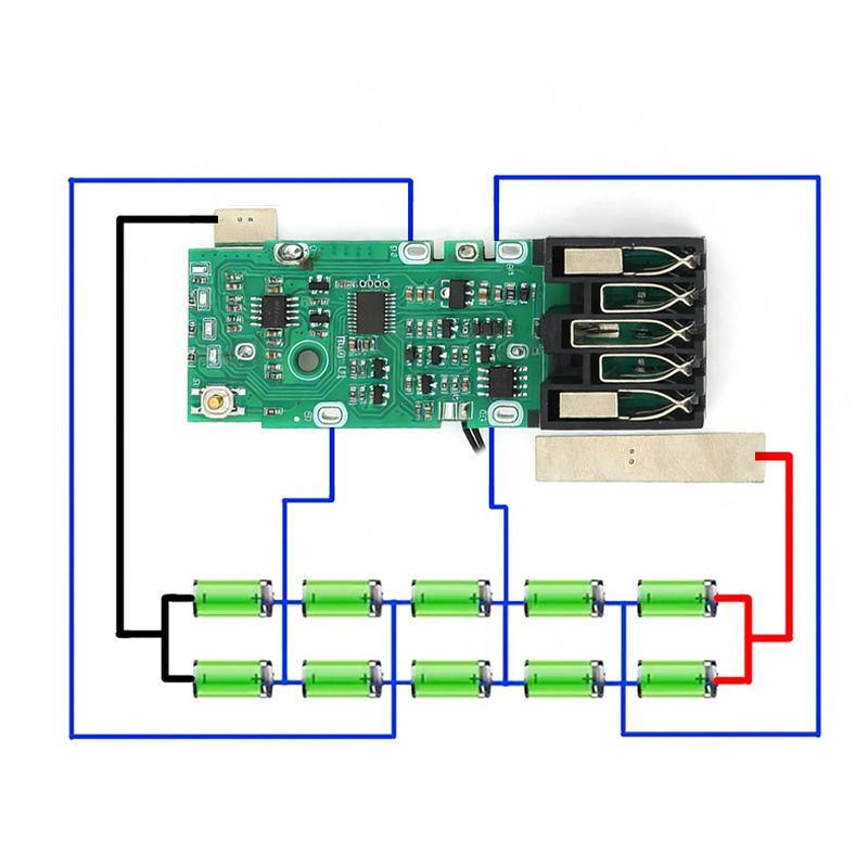 M18 交換用 18V 18650 BMS グリーン PCB - Power Tools Green のレビューと価格