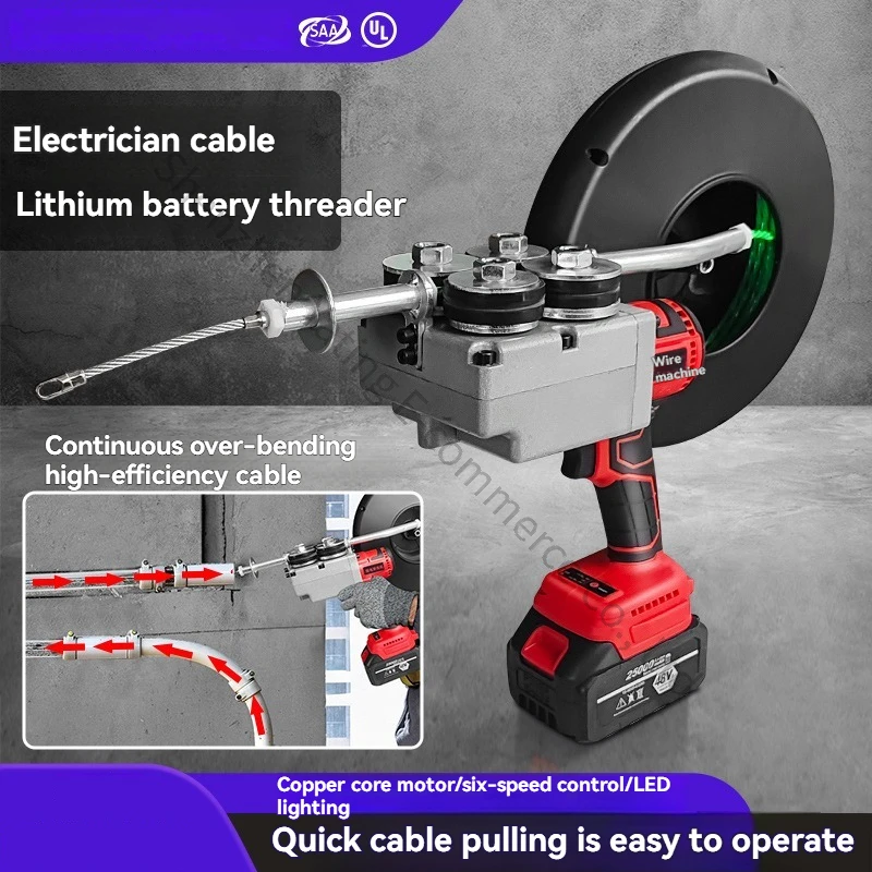 1pc ワイヤー通線機電気技師ワイヤー引き抜きマルチパワー電 - Power Tools Drawing のレビューと価格