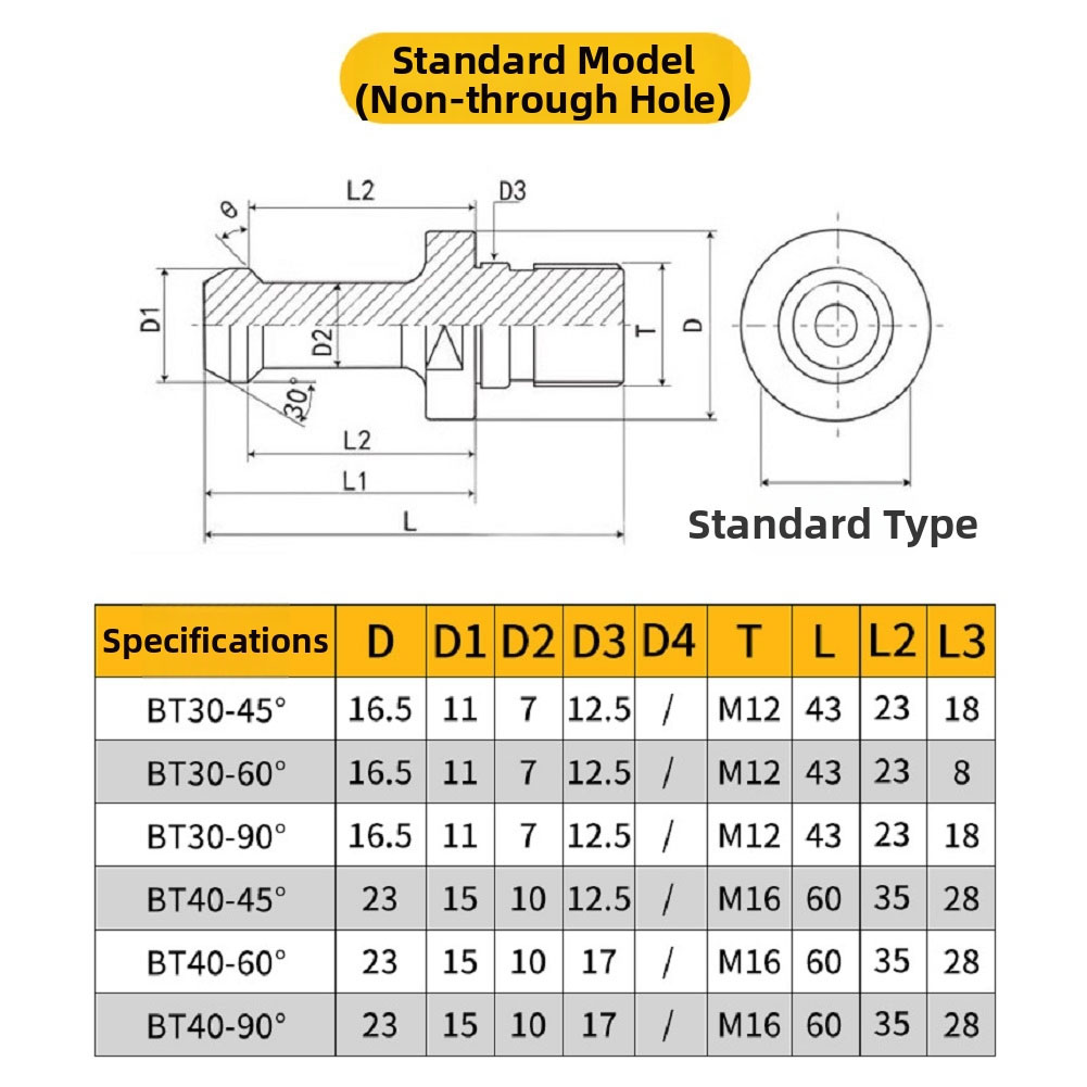 フライス盤用 BT30 プルスタッド CNC ドロースクリュ - Power Tools Drawing のレビューと価格