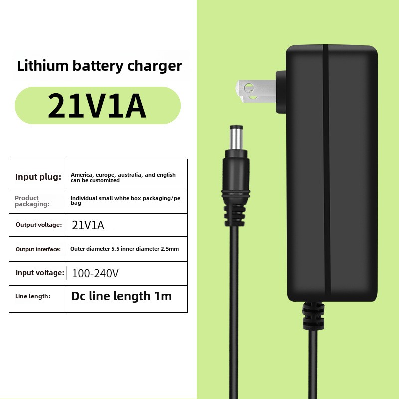 DC 21V 2A 電源アダプタ 18V 電気ドリル用 イン - Power Tools Battery Adapter のレビューと価格