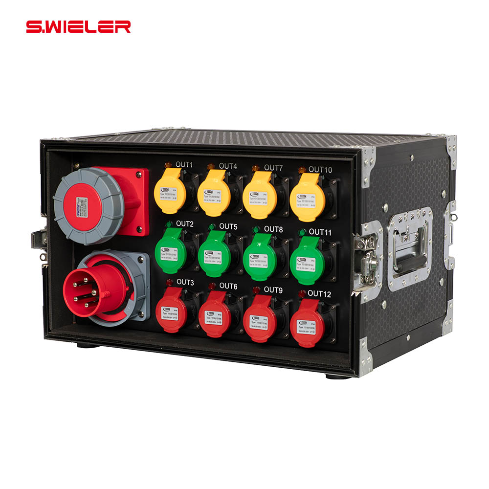 キャビネット電源分配ボックス、5ピン63A入力、16A出力、 - Power Tools Distributor のレビューと価格